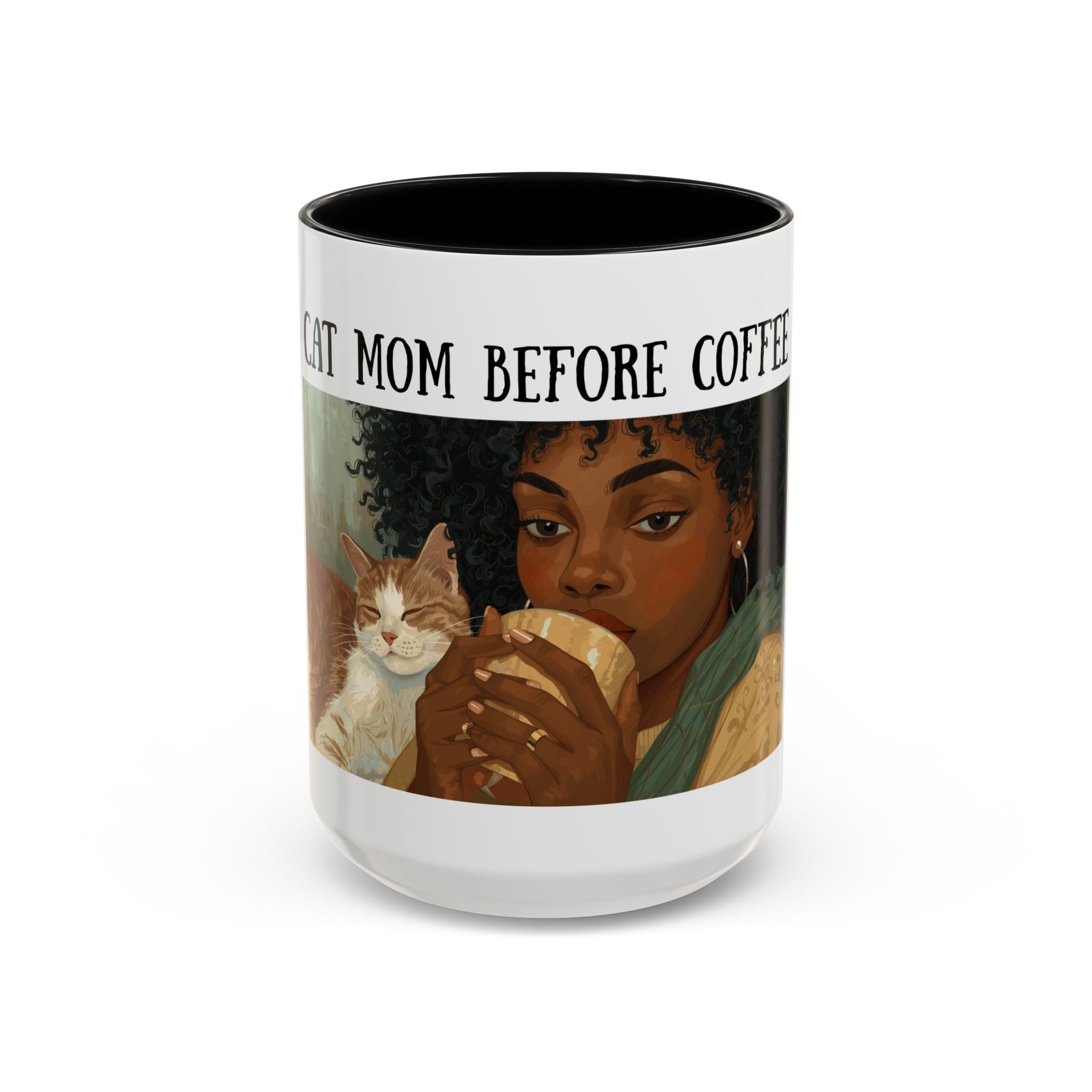 Cat Mom Before Coffee Mug